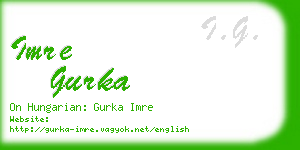 imre gurka business card
